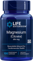 Magnesium (Citrate) - 100 Vegetarian Capsules