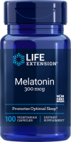 Melatonin - 300 mcg, 100 Vegetarian Capsules