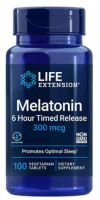 Melatonin 6 Hour Timed Release - 300 mcg, 100 Vegetarian Tablets